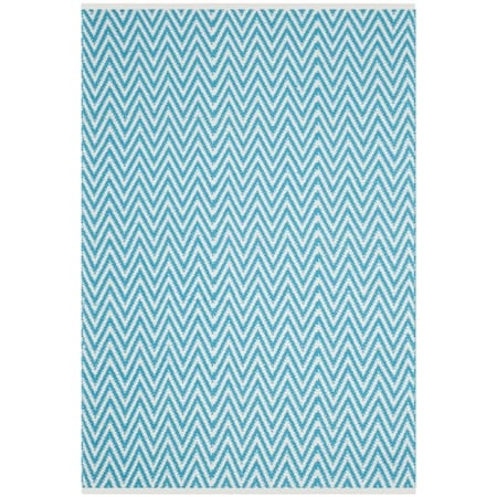 Safavieh 5 x 7 ft. Medium Rectangle Montauk Hand Woven RugTurquoise & Ivory MTK812H-57